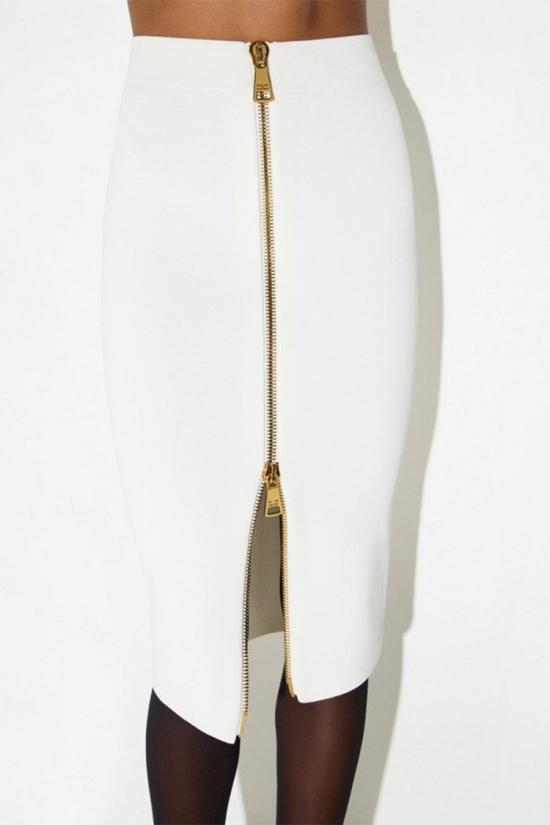 26FW 엘리자베타프랜치 스커트 GK28B66E236040 White - ELISABETTA FRANCHI