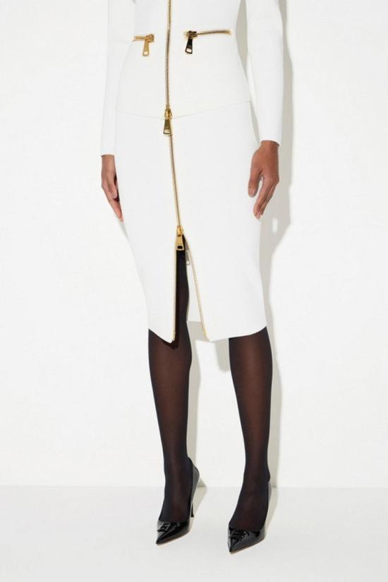 26FW 엘리자베타프랜치 스커트 GK28B66E236040 White - ELISABETTA FRANCHI
