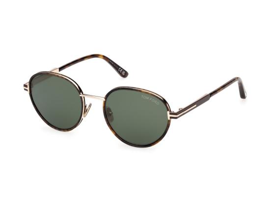 26SS 톰포드 선글라스 호피무늬 Ft1339 라운드 더블 브릿지 - TOMFORD