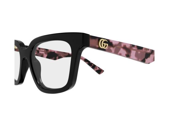 26FW 구찌 선글라스 글로시 블랙 GG2181O 아세테이트 스퀘어 안경 - GUCCI