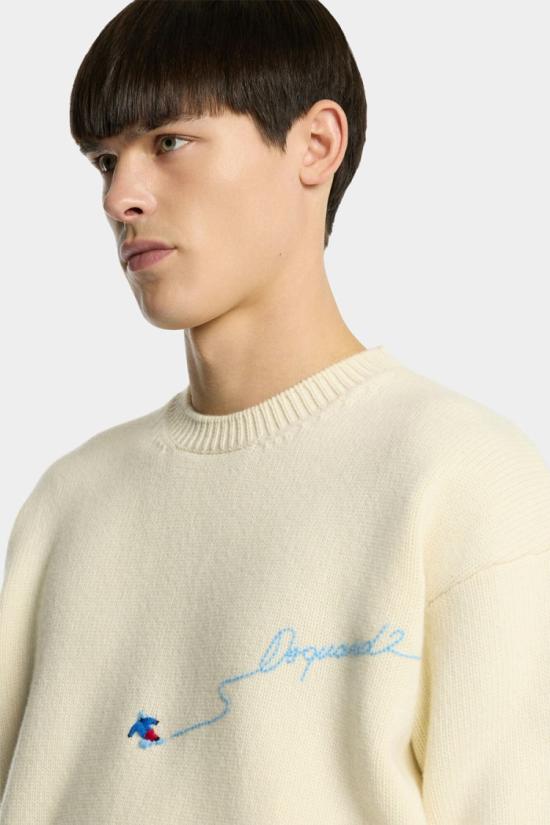 26FW 디스퀘어드2 니트웨어 8053601812499 White - DSQUARED2