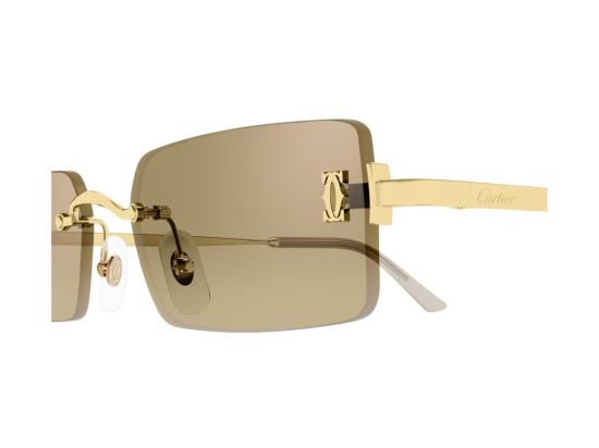26FW 까르띠에 선글라스 브라운 CT0672S 무테 금속 - CARTIER