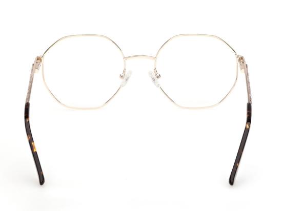 26SS 게스 안경 골드 Gu50363 기하학적 금속 라인스톤 안경 - GUESS