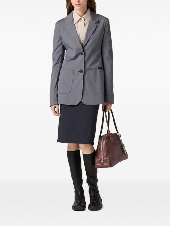 26FW 미우미우 스트레치 포플린 스커트 MG27766472S OOOF0002 Black - MIU MIU