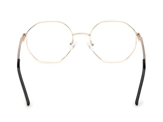 26SS 게스 안경 골드 블랙 GU50363 기하학적 금속 안경 - GUESS