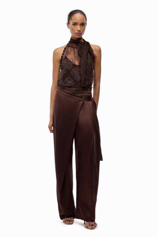 26FW 핑코 탑 8053177605563 Brown - PINKO