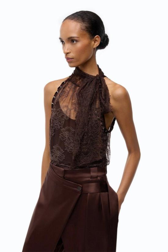 26FW 핑코 탑 8053177605563 Brown - PINKO