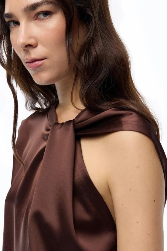 26FW 핑코 탑 8053177615371 Brown - PINKO