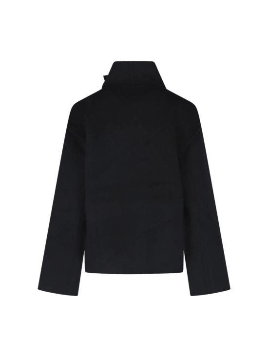 26FW 알마다 라벨 코트 6501BL Black - ALMADA LABEL