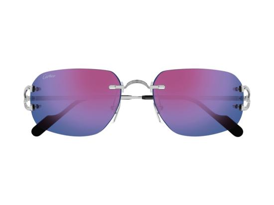 26FW 까르띠에 선글라스 실버 CT0663S 무테 그라데이션 - CARTIER