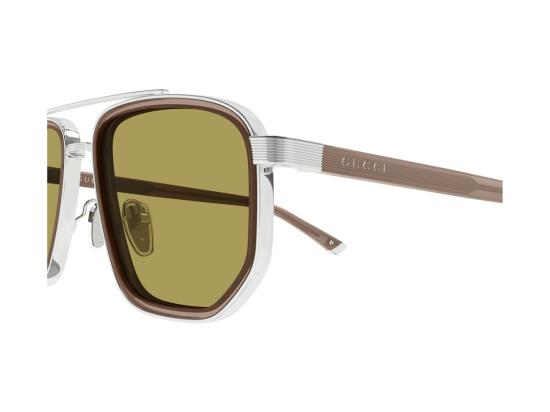 26FW 구찌 선글라스 메탈릭 실버 GG2073S 스퀘어 - GUCCI