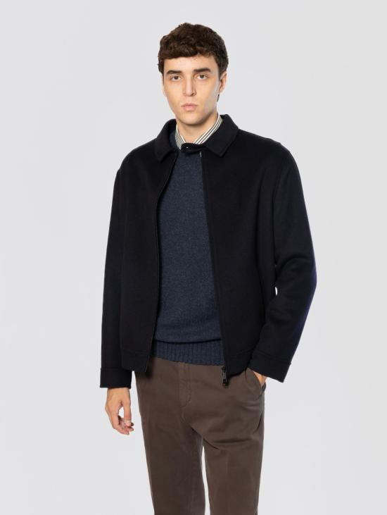 26FW 팔토 코트 Lana con Collo Camicia Blu의 폭격기 - PALTO`