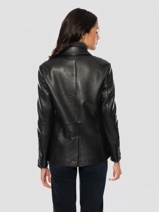 26FW 더 재키 레더스 자켓 Pelle con Chiusura ad un Bottone Nero 블레이저 - THE JACKIE LEATHERS