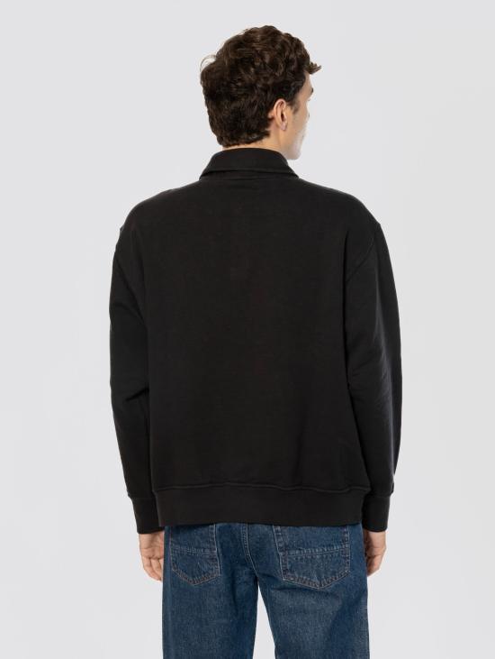 26FW 스톤 아일랜드 폴로 티셔츠 Cotone Nero 소재의 펠파 콘 콜로 폴로(Felpa con Collo Polo) - STONE ISLAND