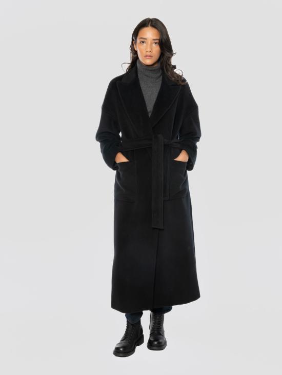 26FW 브레라스 밀라노 코트 Lana con Rever와 Lancia Nero의 카포토 룽고