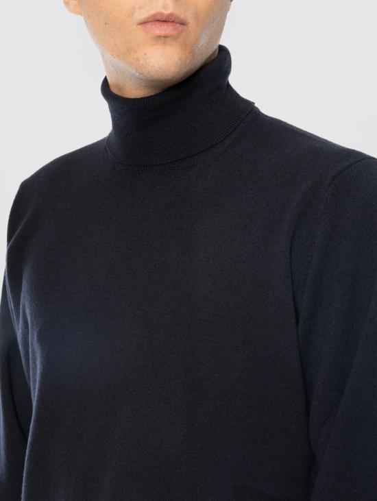 26FW 필리포 드 로렌티스 스웨터 Misto Cashmere Finezza 12 Blu 소재의 돌체비타 - FILIPPO DE LAURENTIIS