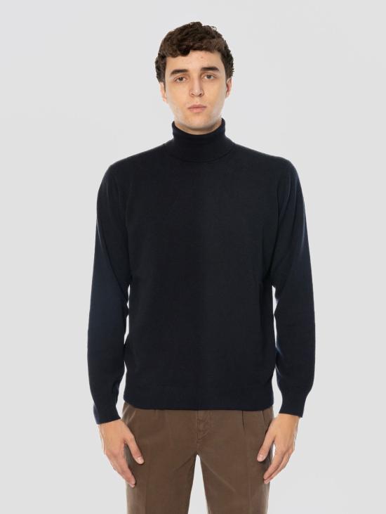 26FW 필리포 드 로렌티스 스웨터 Misto Cashmere Finezza 12 Blu 소재의 돌체비타