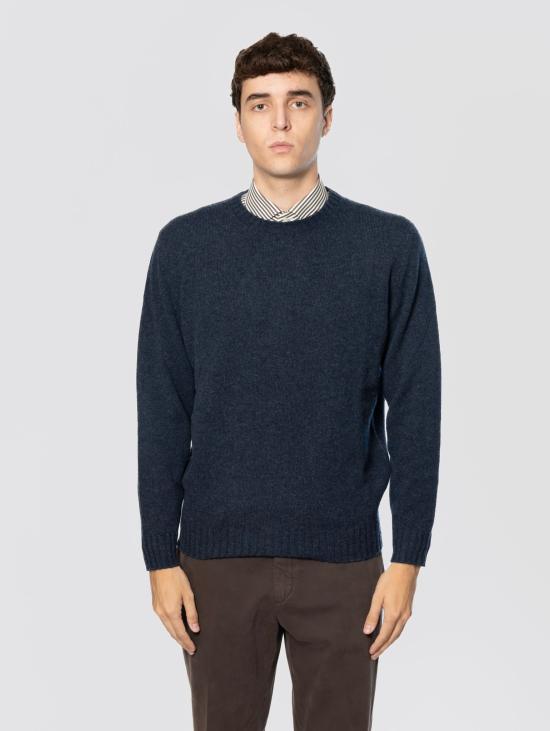 26FW 필리포 드 로렌티스 스웨터 Misto Cashmere Avio를 입은 라나 소재의 지로콜로