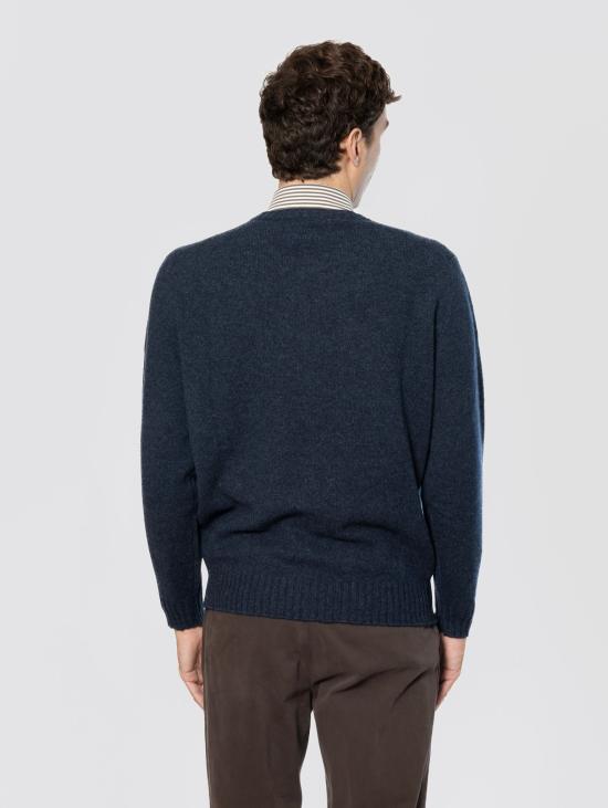 26FW 필리포 드 로렌티스 스웨터 Misto Cashmere Avio를 입은 라나 소재의 지로콜로 - FILIPPO DE LAURENTIIS