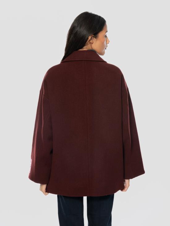 26FW 에센셜앤트워프 코트 라나 트라푼타토 보르도의 카포토 도피오페토 - ESSENTIEL ANTWERP