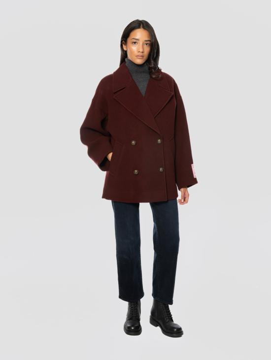26FW 에센셜앤트워프 코트 라나 트라푼타토 보르도의 카포토 도피오페토 - ESSENTIEL ANTWERP