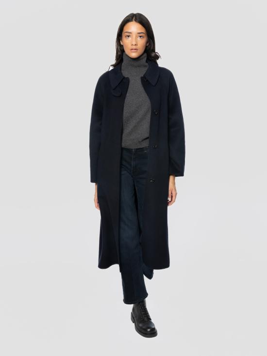 26FW 팔토 코트 Lana con Cintura Blu Navy 네이비 컬러의 Cappotto Lungo - PALTO`
