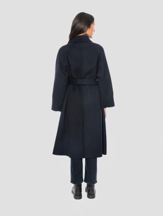 26FW 팔토 코트 Lana con Cintura Blu Navy 네이비 컬러의 Cappotto Lungo - PALTO`