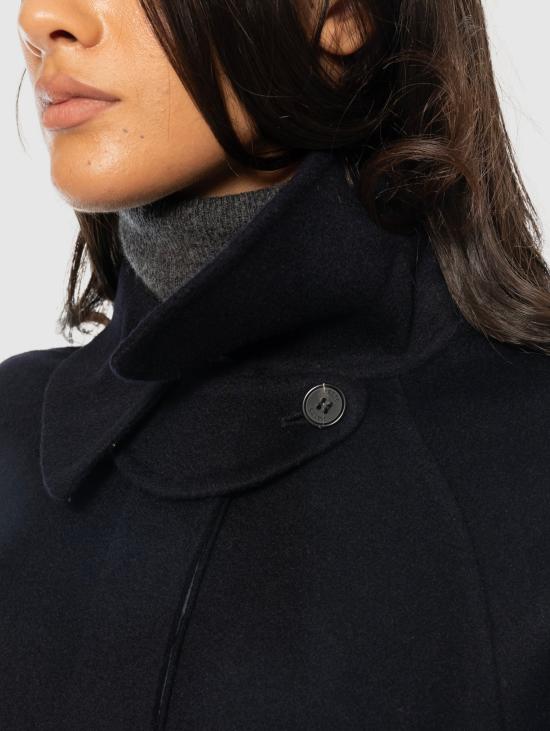 26FW 팔토 코트 Lana con Cintura Blu Navy 네이비 컬러의 Cappotto Lungo - PALTO`