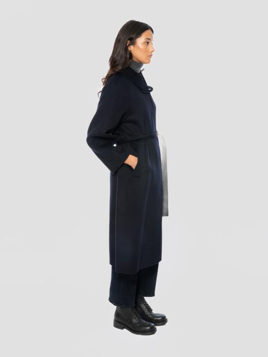 26FW 팔토 코트 Lana con Cintura Blu Navy 네이비 컬러의 Cappotto Lungo - PALTO`