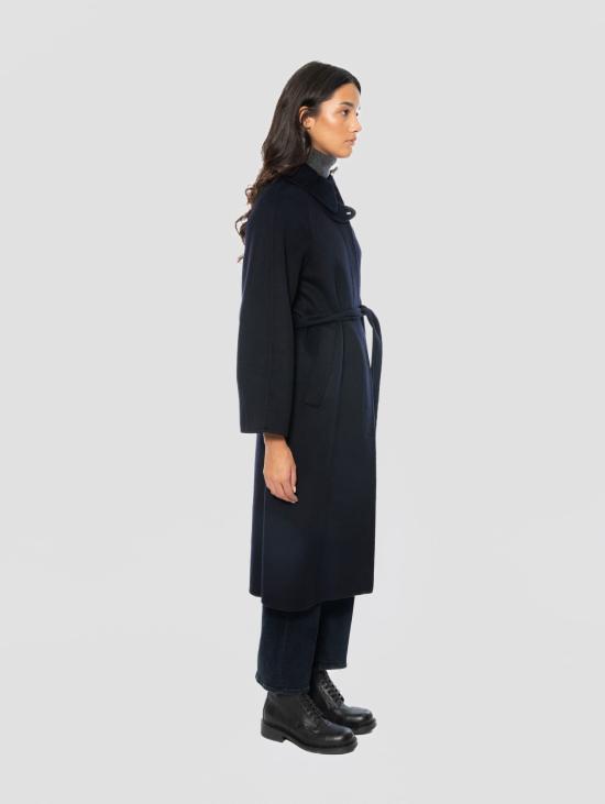 26FW 팔토 코트 Lana con Cintura Blu Navy 네이비 컬러의 Cappotto Lungo - PALTO`