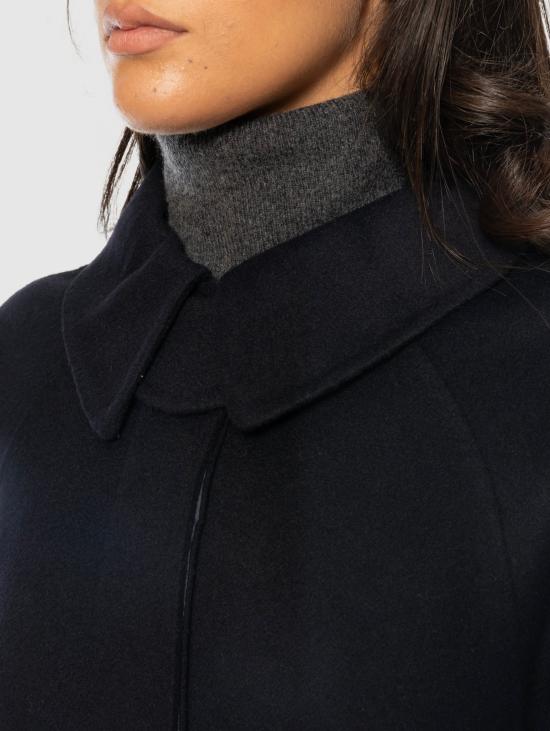 26FW 팔토 코트 Lana con Cintura Blu Navy 네이비 컬러의 Cappotto Lungo - PALTO`