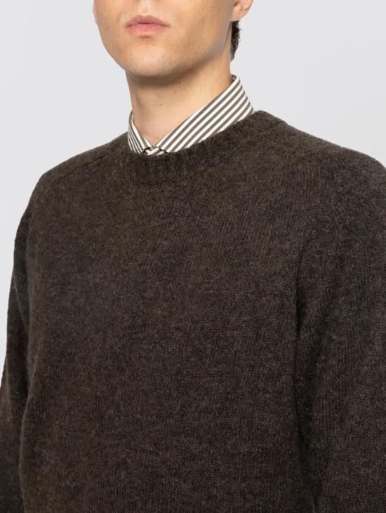 26FW 필리포 드 로렌티스 스웨터 알파카 테스타 모로의 Maglia Girocollo Manica Rglan - FILIPPO DE LAURENTIIS