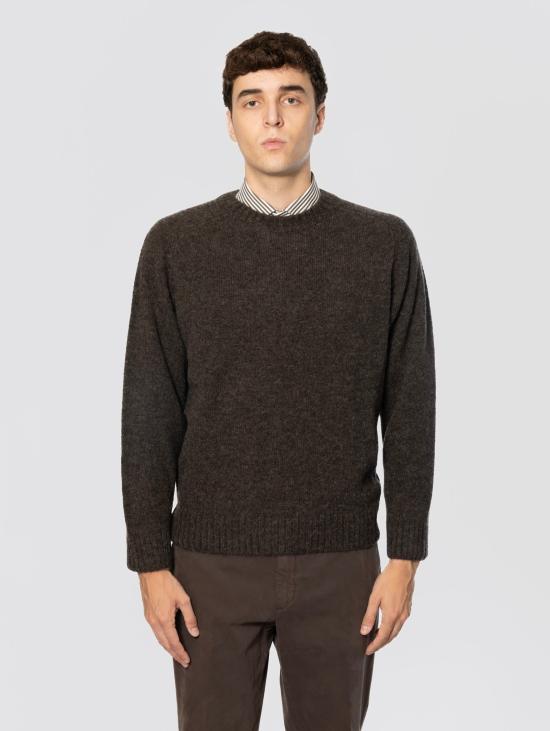 26FW 필리포 드 로렌티스 스웨터 알파카 테스타 모로의 Maglia Girocollo Manica Rglan
