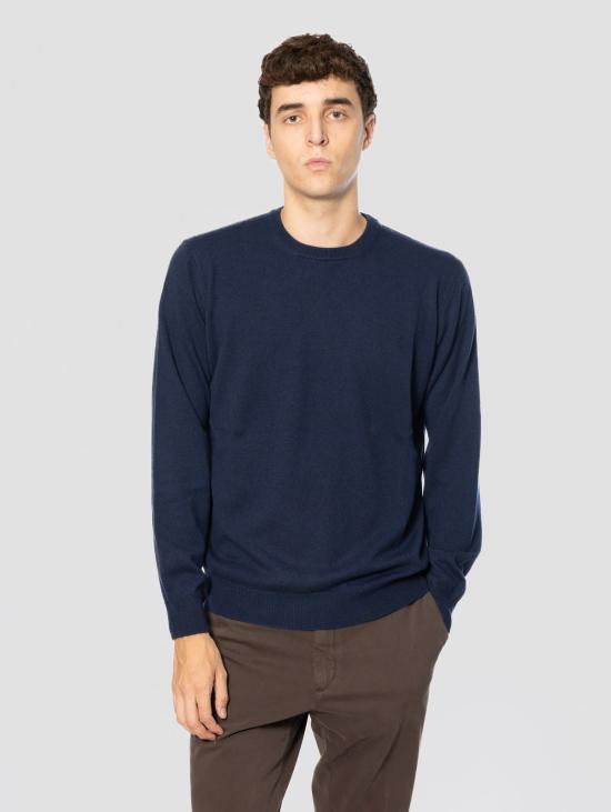 26FW 필리포 드 로렌티스 스웨터 Sottile Lana 및 캐시미어 Oltremare 소재의 Maglia Girocollo