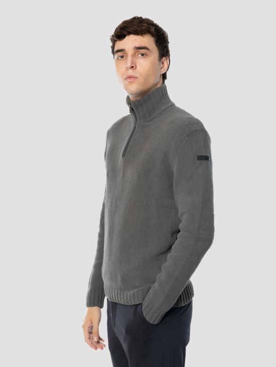26FW 알알디 스웨터 Maglione Mezza 지퍼 스트레치 그리지오 - RRD