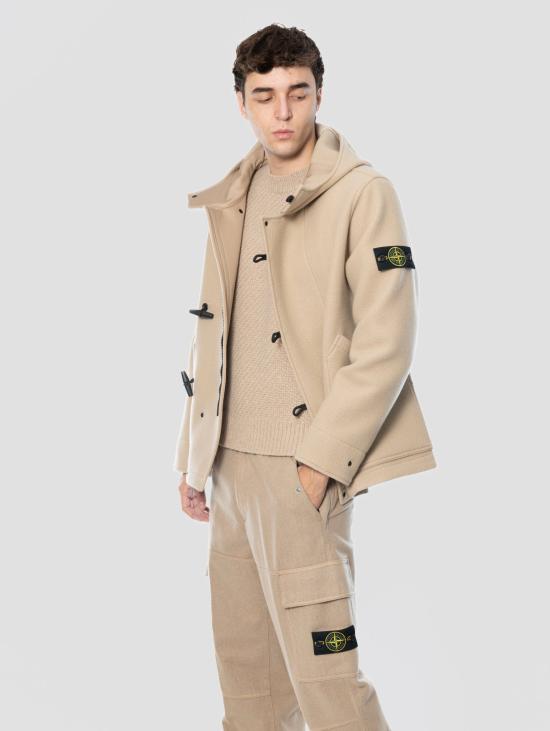 26FW 스톤 아일랜드 자켓 Panno di Lana e Cashmere Pesante Biscotto 파카 - STONE ISLAND