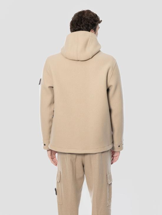 26FW 스톤 아일랜드 자켓 Panno di Lana e Cashmere Pesante Biscotto 파카 - STONE ISLAND