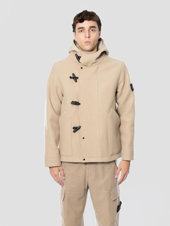 26FW 스톤 아일랜드 자켓 Panno di Lana e Cashmere Pesante Biscotto 파카