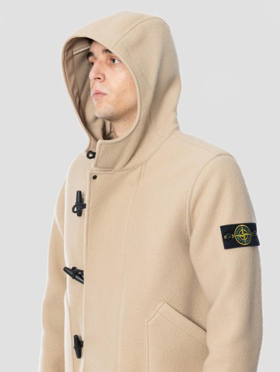 26FW 스톤 아일랜드 자켓 Panno di Lana e Cashmere Pesante Biscotto 파카 - STONE ISLAND