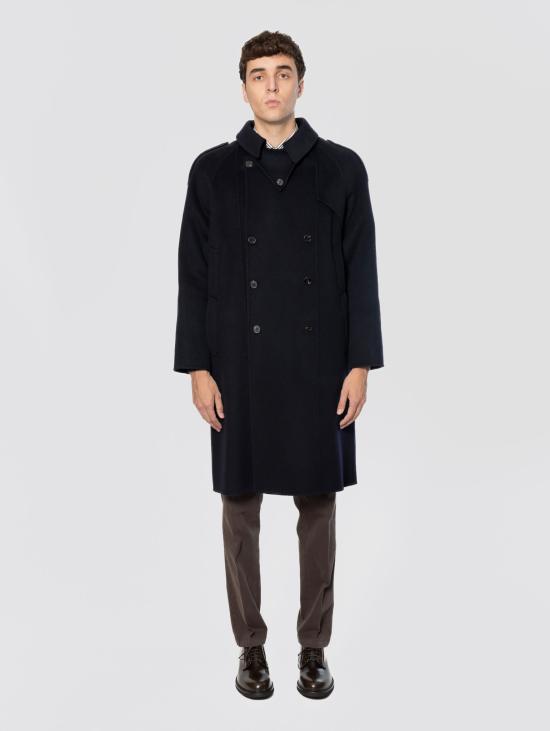 26FW 팔토 코트 Panno di Lana Blu의 트렌치 도피오페토 - PALTO`