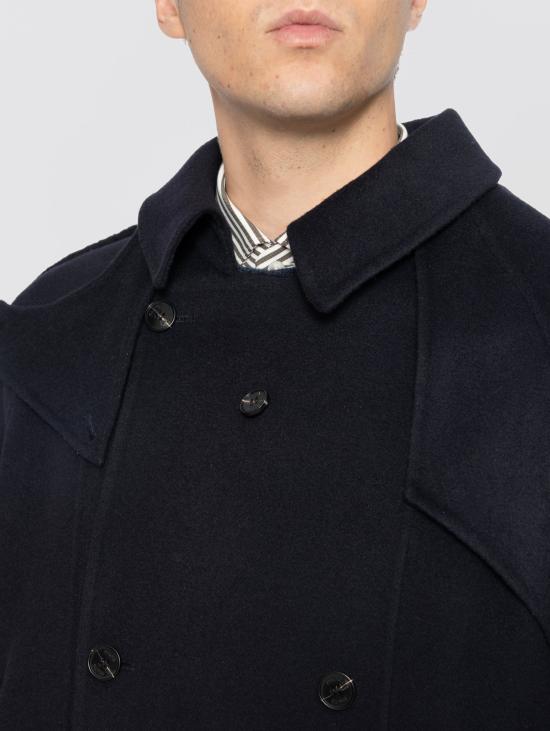 26FW 팔토 코트 Panno di Lana Blu의 트렌치 도피오페토 - PALTO`