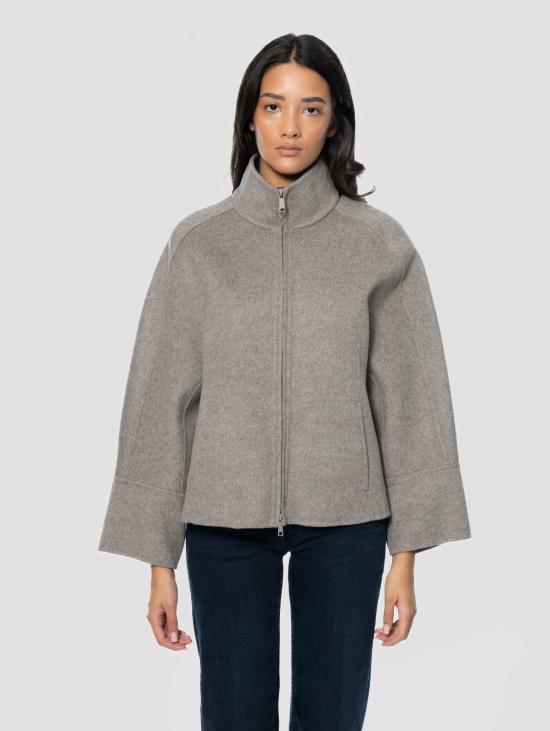 26FW 팔토 코트 Piedi Lorella Tortora의 Gicca Corta con Collo