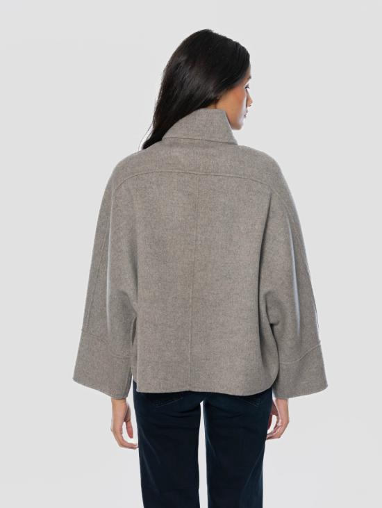 26FW 팔토 코트 Piedi Lorella Tortora의 Gicca Corta con Collo - PALTO`