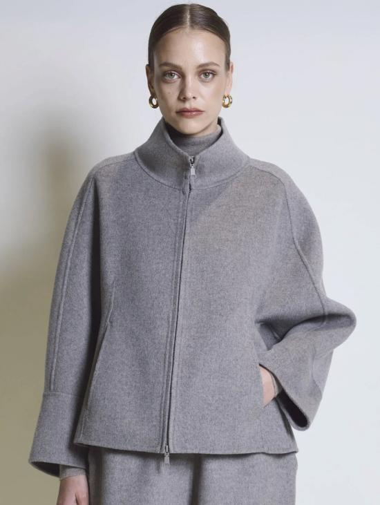 26FW 팔토 코트 Piedi Lorella Tortora의 Gicca Corta con Collo - PALTO`