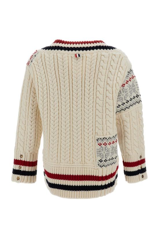 26FW 톰브라운 니트웨어 MKA596AY1005100 Neutrals - THOM BROWNE
