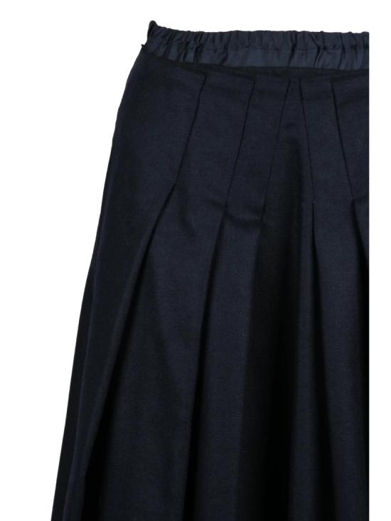 25FW 아스페시 스커트 주름 장식과 주머니가 있는 유연한 비스코스 소재의 플레어 - ASPESI