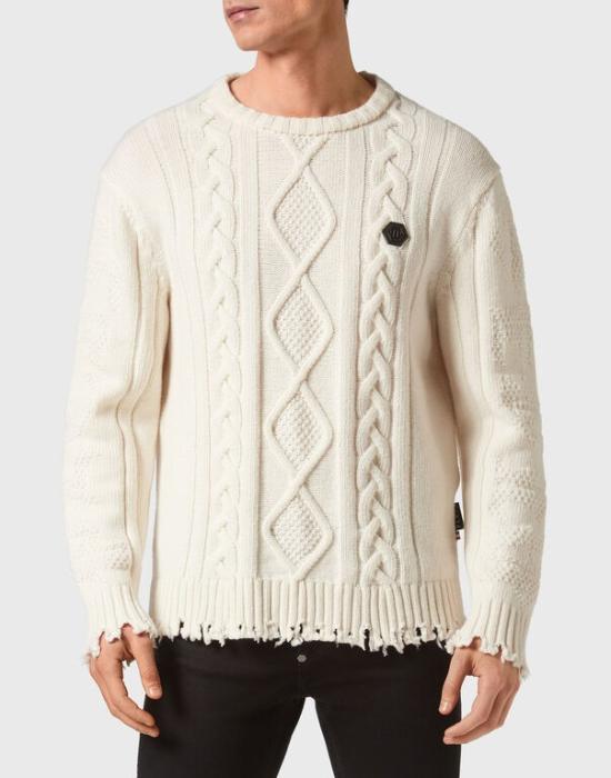  필립 플레인 니트웨어 2100000544769 White - PHILIPP PLEIN