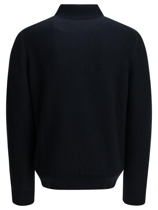 26FW 에르메네질도제냐 니트웨어 캐시미어 폴로 스웨터  블루 - ERMENEGILDO ZEGNA