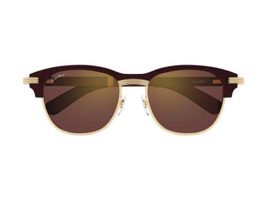 26FW 까르띠에 선글라스 브라운 Ct0656s 나무 - CARTIER