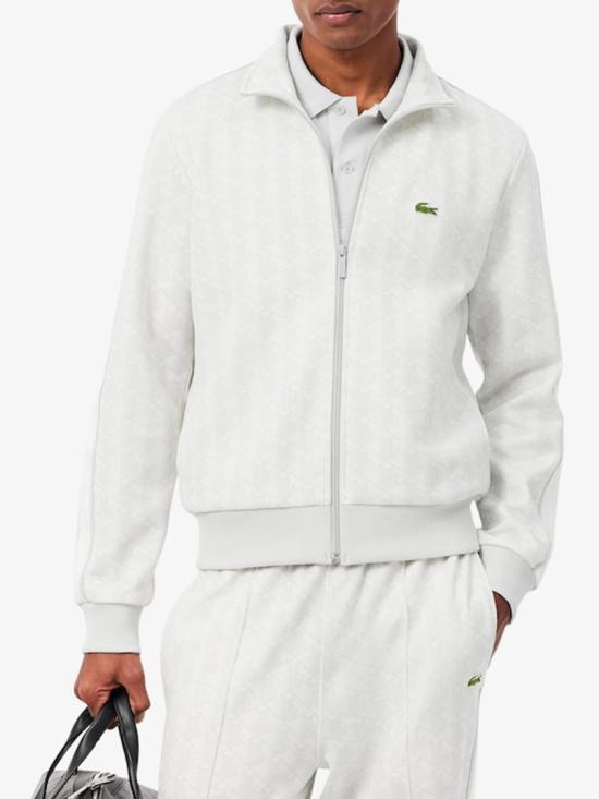 26FW 라코스테 모노그램 집업 스웨트셔츠 SH13684IW White - LACOSTE